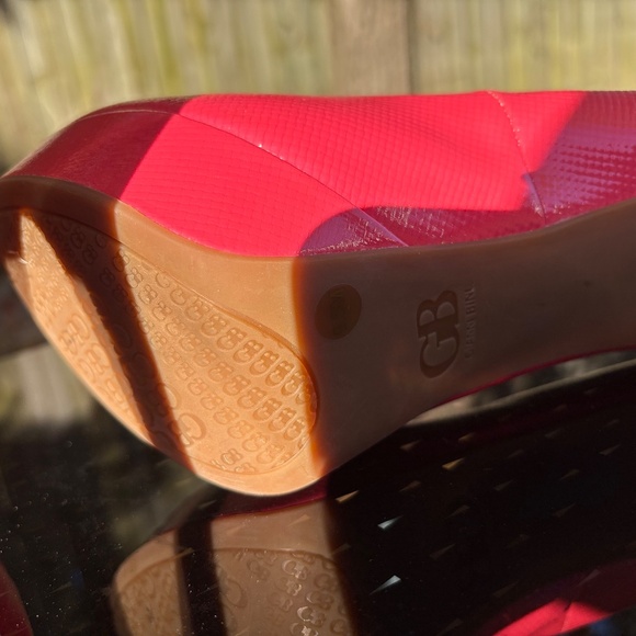 NWOT-Gianni Bini Red Textured Pointed Toe Heels – Size 9.5 - Picture 5 of 10